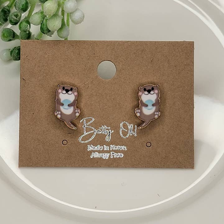 BETTYOH INC - Wholesale Stud/Post Earrings - Otter Earrings