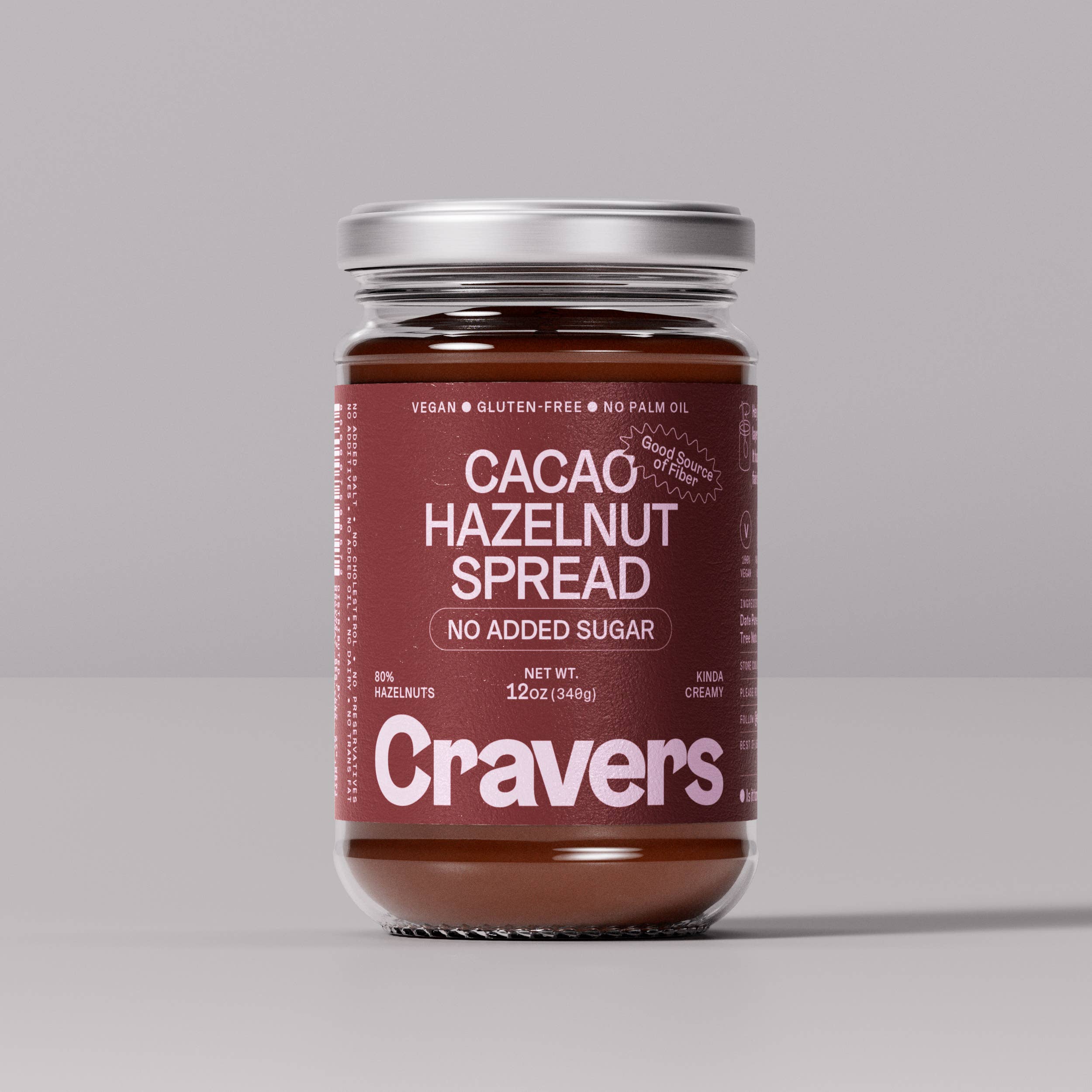 CRAVERS - Wholesale Nut Butter - CRAVERS Cacao Hazelnut Spread – Vegan, Palm Oil Free