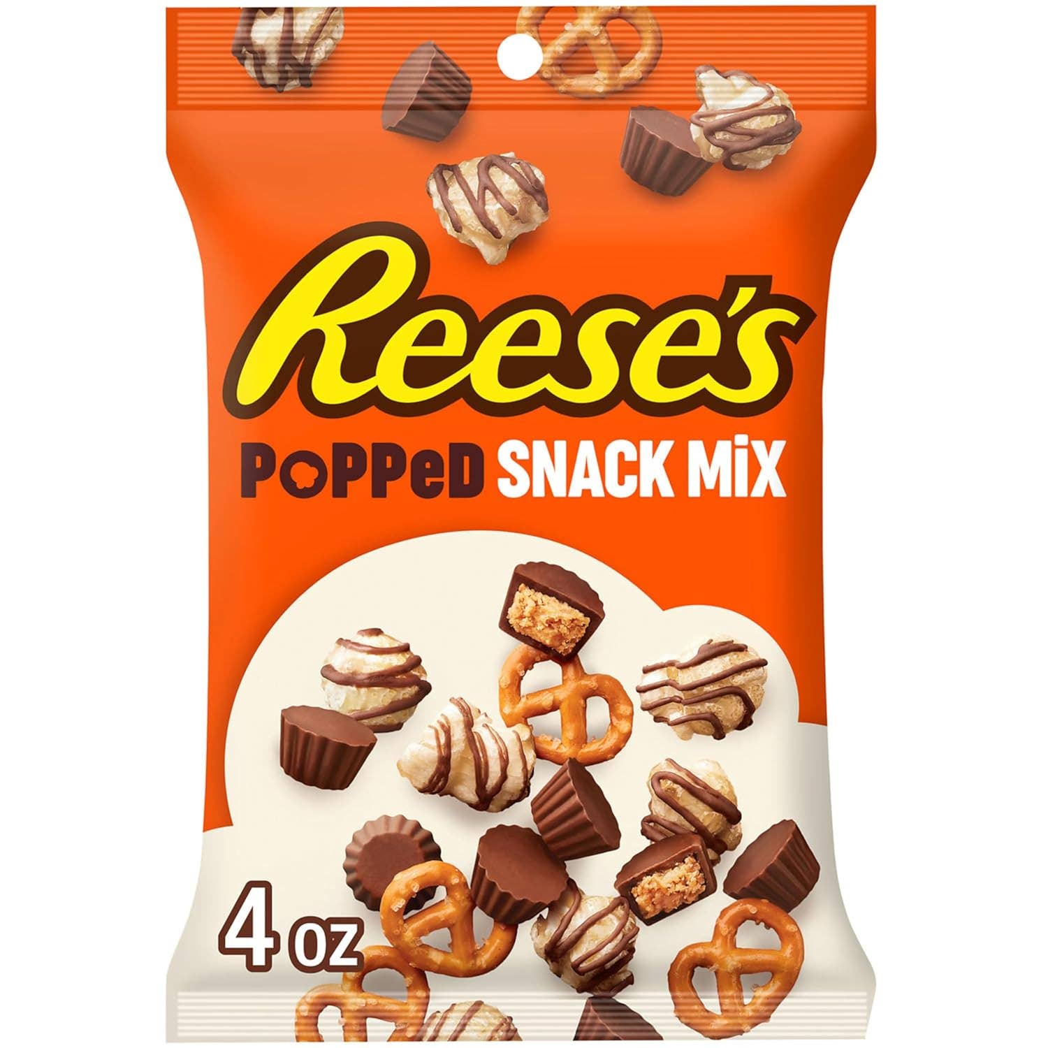 Long Island Candy Factory - Wholesale Chocolate Covered Sweets - Reese's Snack Mix Popped Peg Bag 4.25 oz 12 ct (2)0