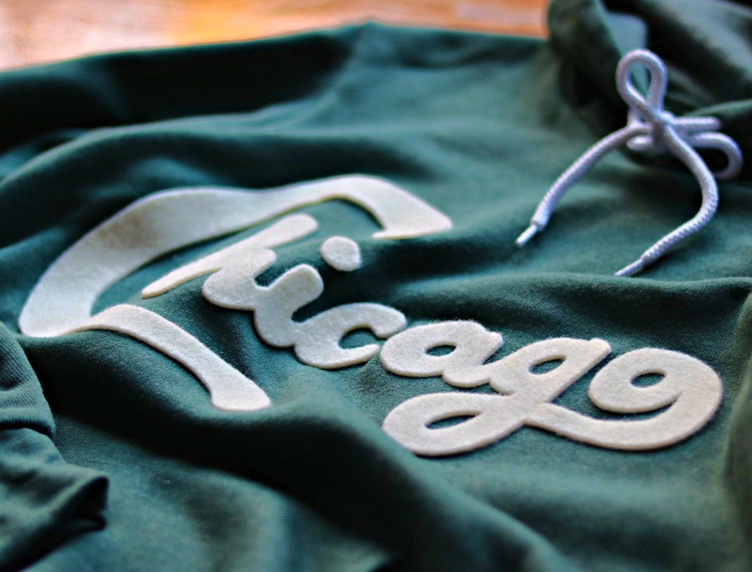 Chitown Clothing – Engroshandel Hoodie – Unisex – Chicago Filt Applique hættetrøje3