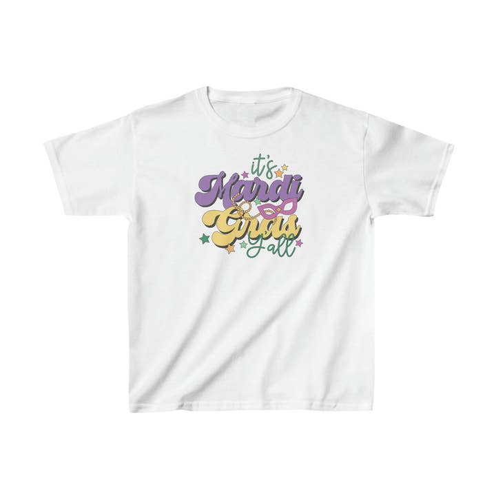 T-shirt pour enfants It's Mardi Gras Y'all pour la vente par Sydney Smith Design Co.