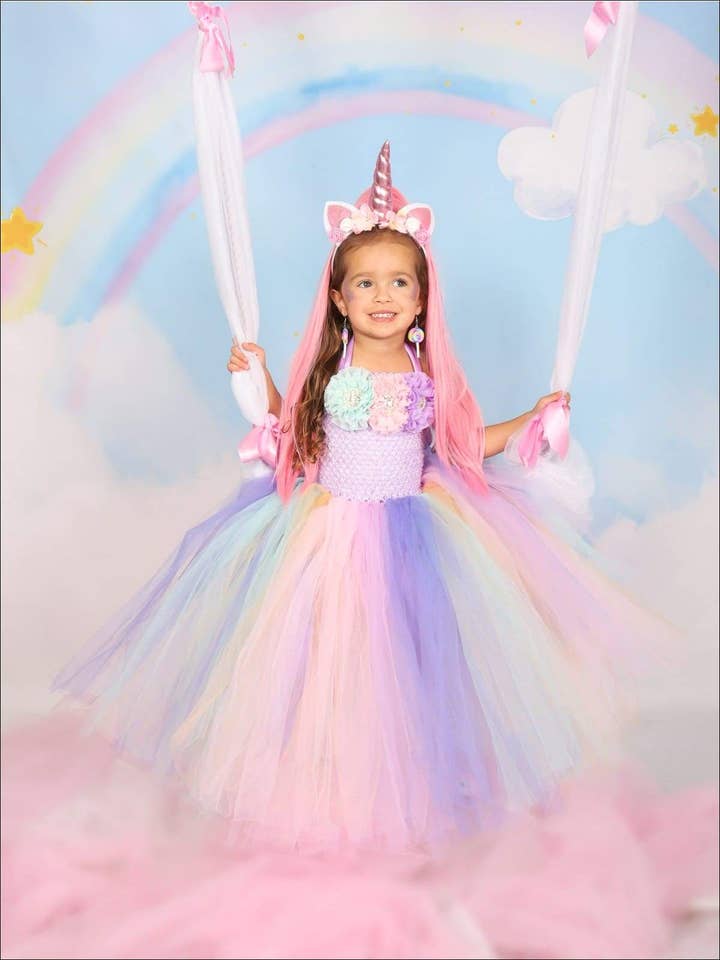 Lilac Girls Unicorn Princess Tutu Costume Dress for wholesale on Faire