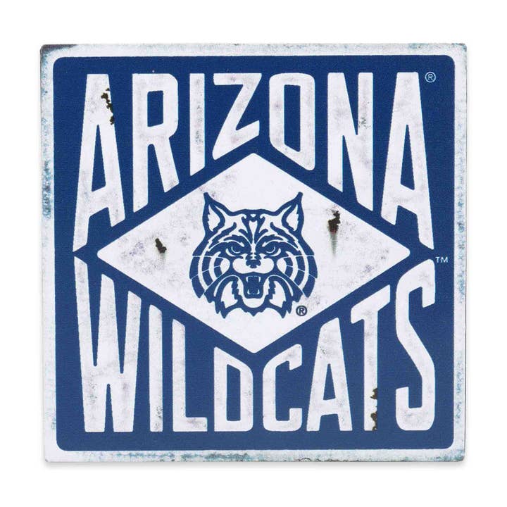 Open Road Brands, LLC - Wholesale Magnet - University of Arizona Wildcats Vintage Metal Magnet