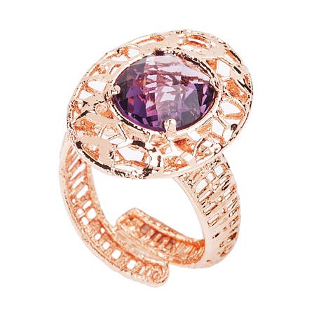Bronze Ring With Crystal for wholesale by Ottaviani