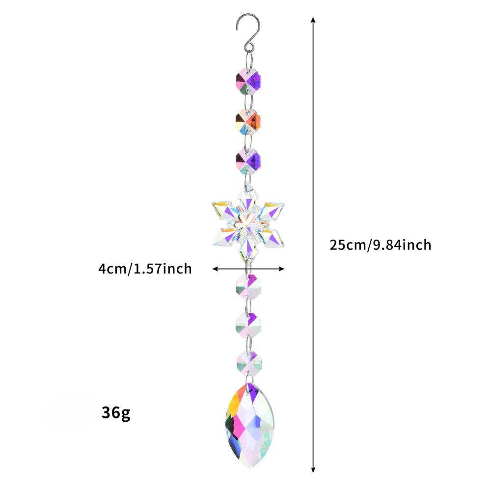 Dipped Shop - Wholesale Suncatcher - Snowflakes Crystal Holiday Home Hangings DP25A9323