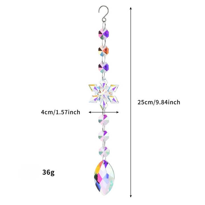 Dipped Shop - Wholesale Suncatcher - Snowflakes Crystal Holiday Home Hangings DP25A9323