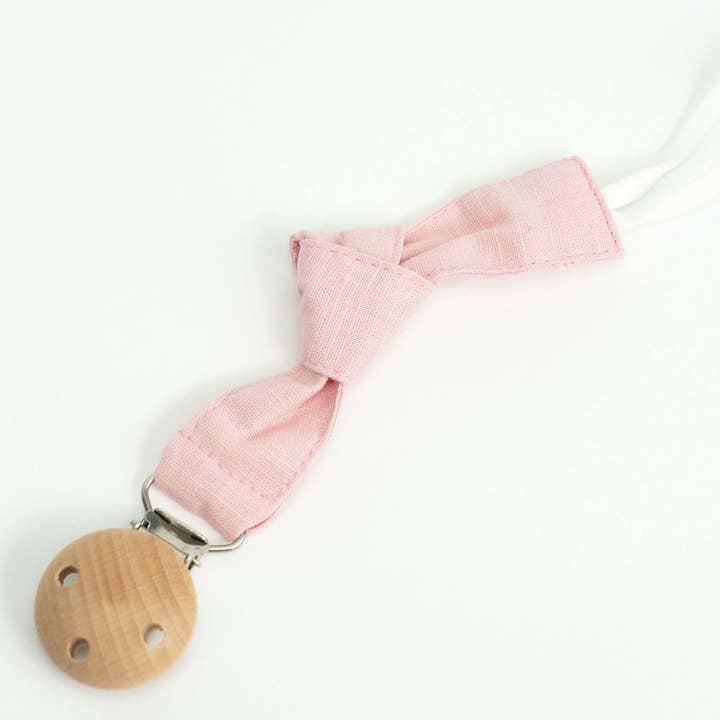 embé® - Wholesale Pacifier Clip - Baby - Cotton Linen Pacifier Clip