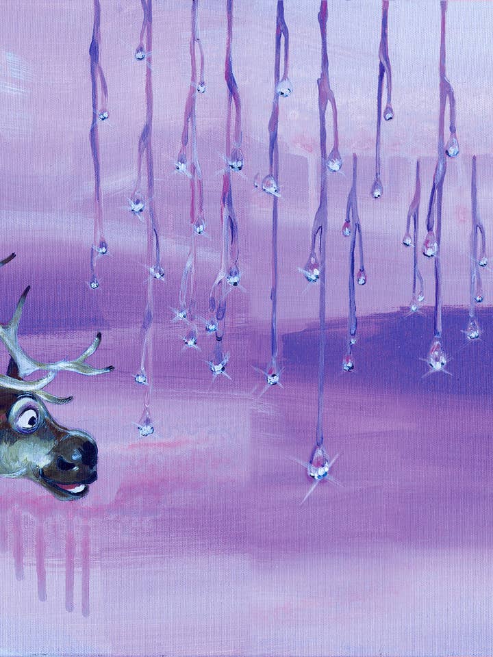 Sven de La Reine des neiges - Carte de vœux pour la vente par Lisa Penz Art