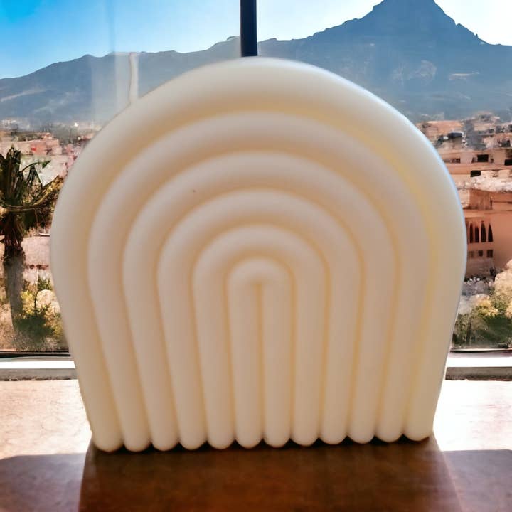 RIVES DE SAINTONGE - Wholesale Novelty Candle - Arche White Rapeseed Wax Candle0