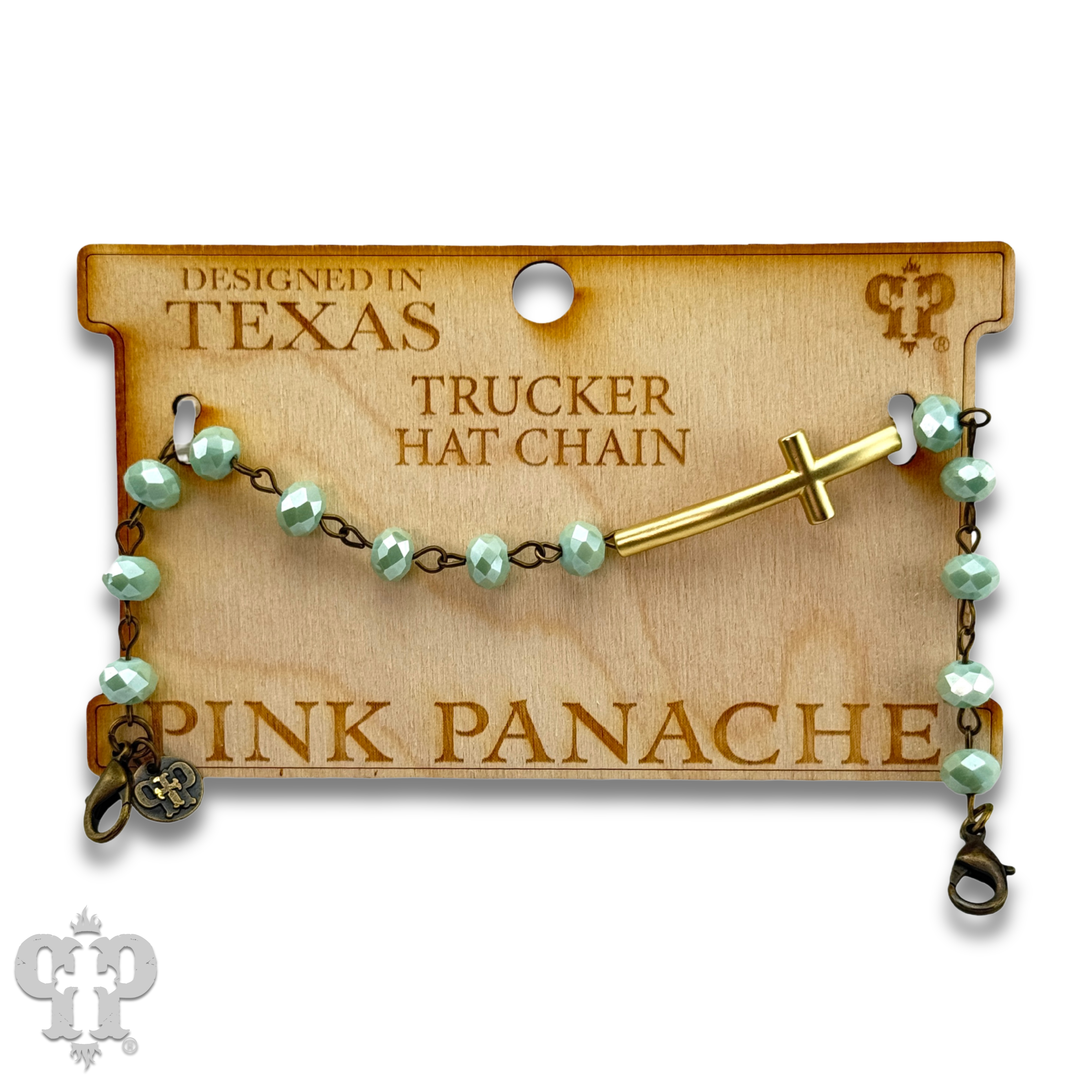 Pink Panache Brands - Wholesale Hat Accessory - Women's - Gold cross beaded trucker hat chain7