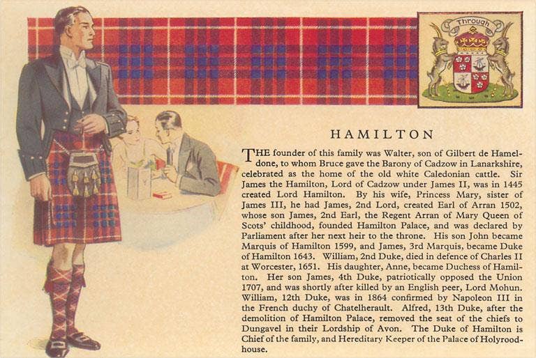 Found Image Press - Venta al por mayor Ilustración - Impresión de Arte EN-427 Historia de la Familia Hamilton