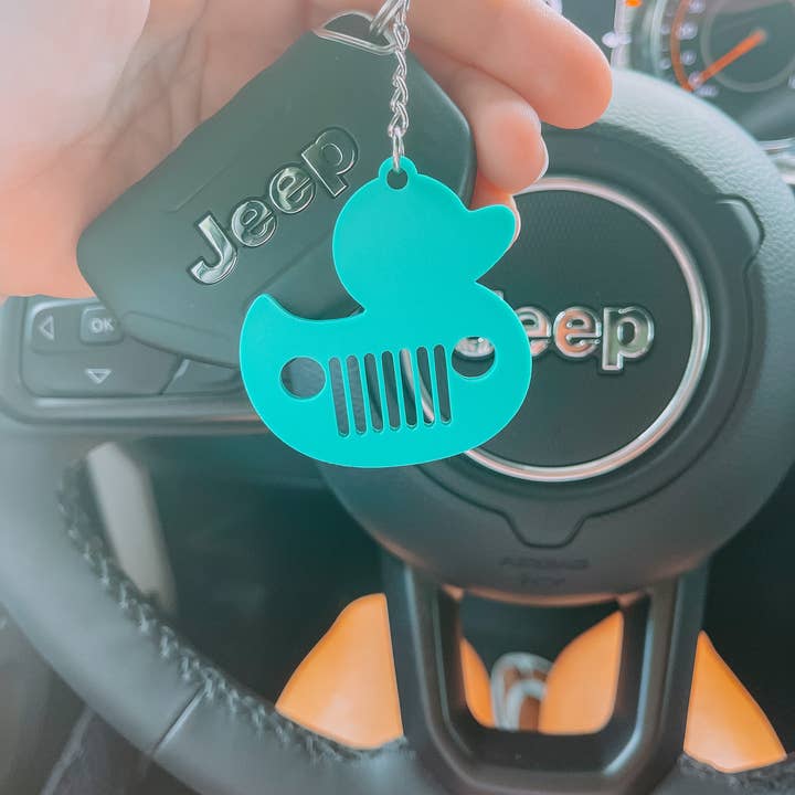 Sugar Koated Designs - Wholesale Keychain - Women's - You've been ducked, Duck Keychain, Wrangler Keychain, 4x4