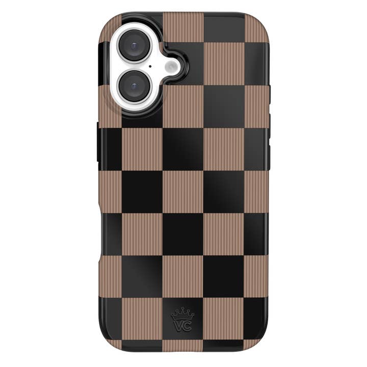 iPhone 16 MagSafe Case - Mocha Vibe Checker for wholesale by VELVET CAVIAR