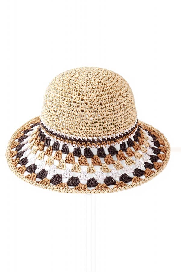 Artini Accessories - Wholesale Bucket Hat - Women's - Pattern Crochet Bucket Hat2