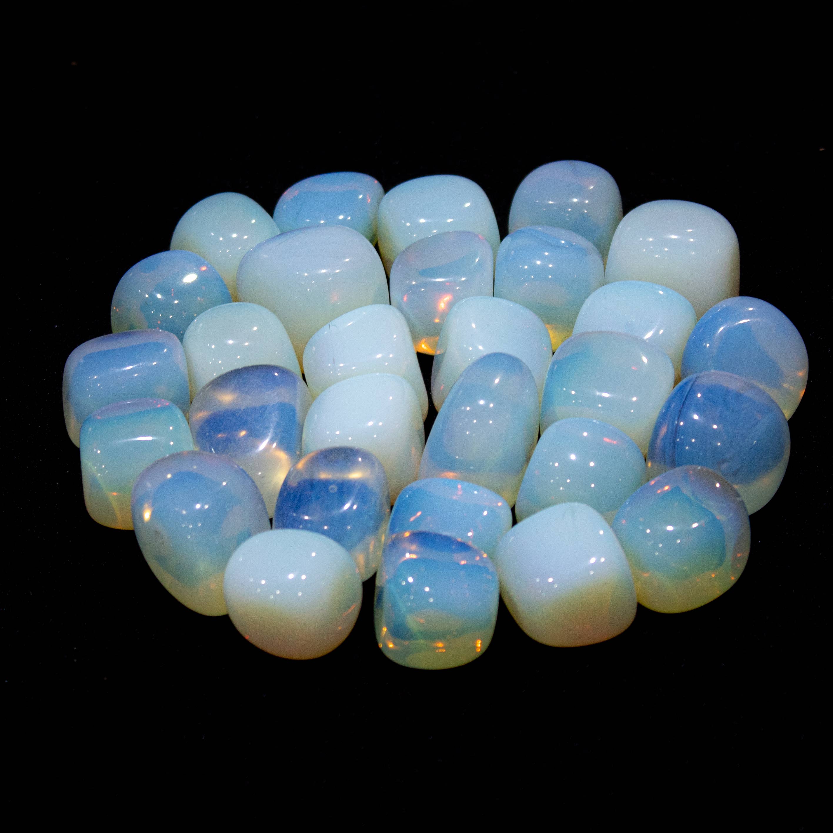 Quasar Gems USA - Wholesale Spiritual Stone/Crystal - Opalite Tumbled 20-30mm 1KG/2lbs2