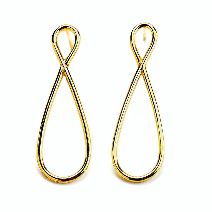 HYPATIA - Wholesale Dangle Earrings - Analema Tierra Earrings (Gold)0