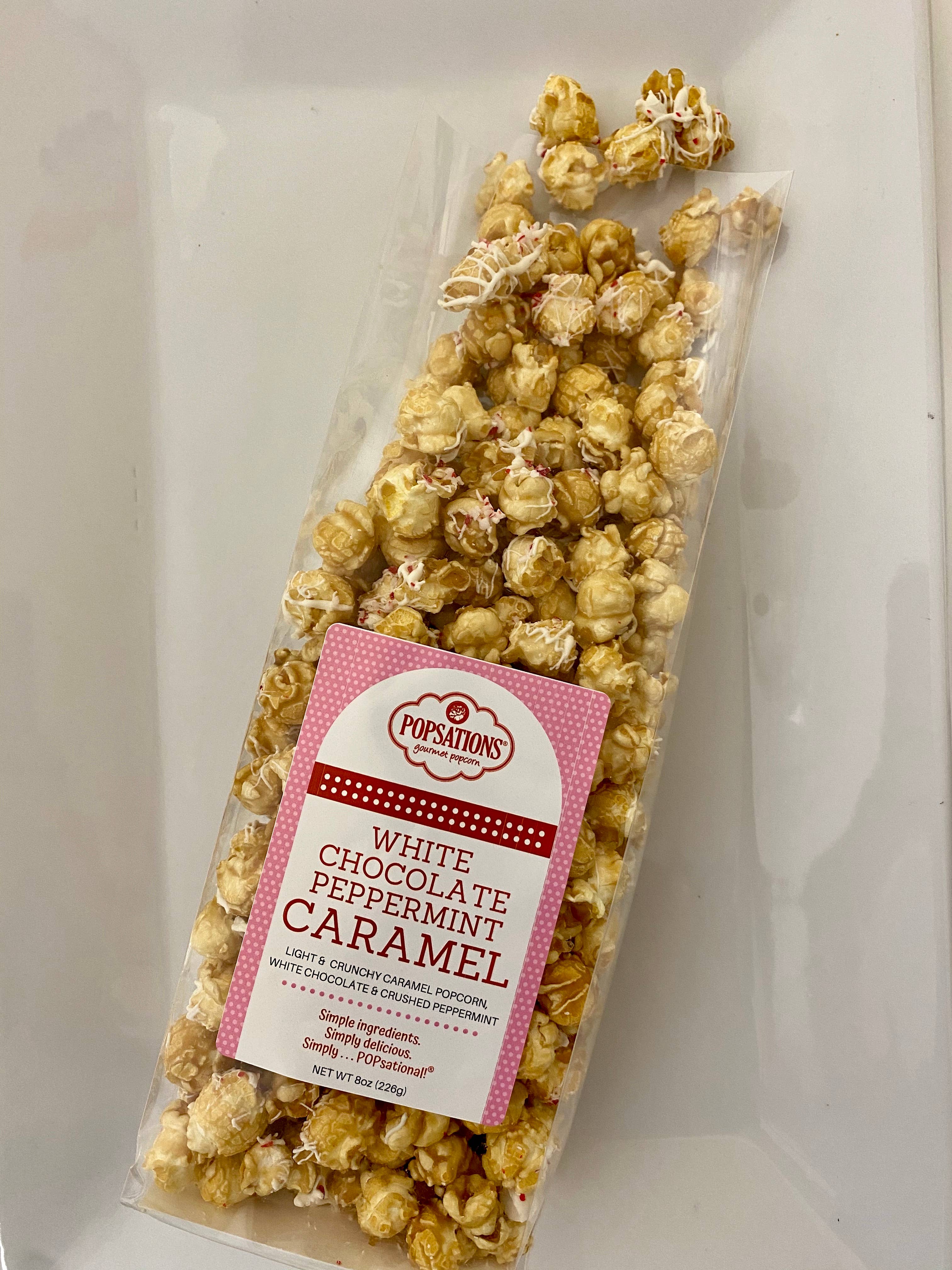 Popsations Popcorn Company - Wholesale Popcorn - Caramel Popcorn 8oz Ribbon Bag17