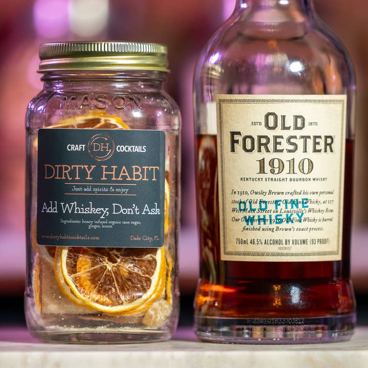 Dirty Habit Cocktails - Wholesale Cocktail Mix/Syrup - Add Whiskey, Don't Ask Dirty Habit Cocktail Mix3