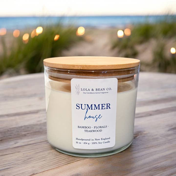 Lola & Bean Co. – wholesale Jar/filled candle – 3 Wick Soy Candles | 16 oz | Summer Collection