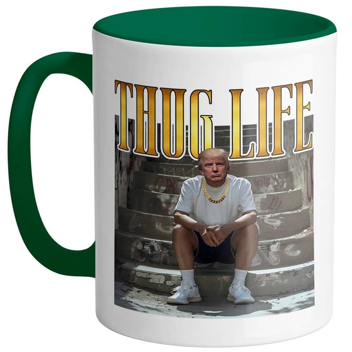 God And Glory Gifts - Venta al por mayor Taza - Taza de café de cerámica Trump de Thug Life3