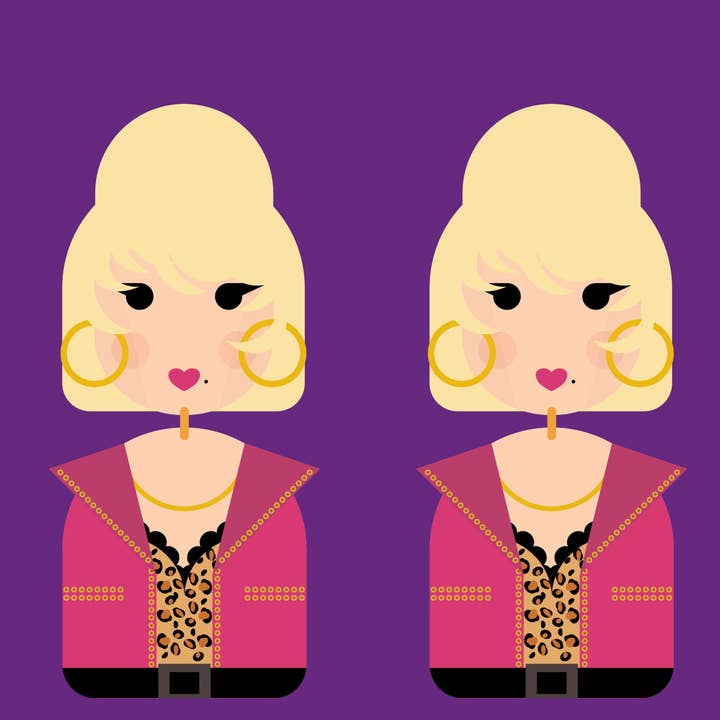 Dolly Parton inspired wooden dangle earrings for wholesale by Hey There Munchquin