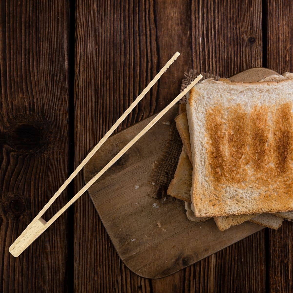 Zenker - Wholesale Kitchen Tong - Fackelmann Wood Edition 30cm Wooden Kitchen Tongs1