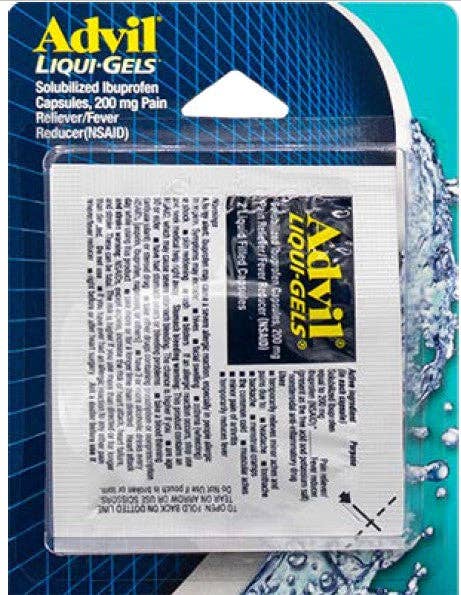 Shop The King - Wholesale Oral Supplement/Vitamin - Advil Liquid Gels Sleeves 12ct0