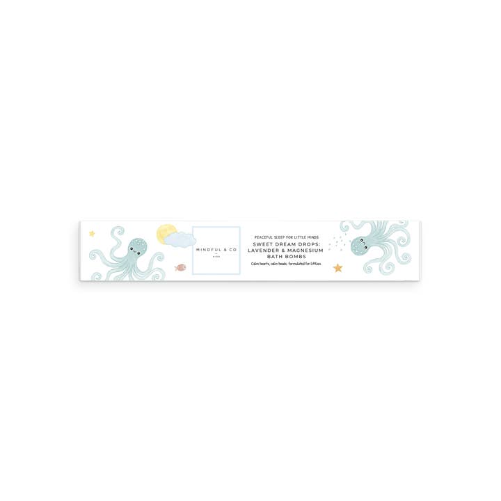 Mindful and Co Kids - Wholesale Bath Bomb/Fizz - Sweet Dream Drops: Lavender & Magnesium Bath Bombs