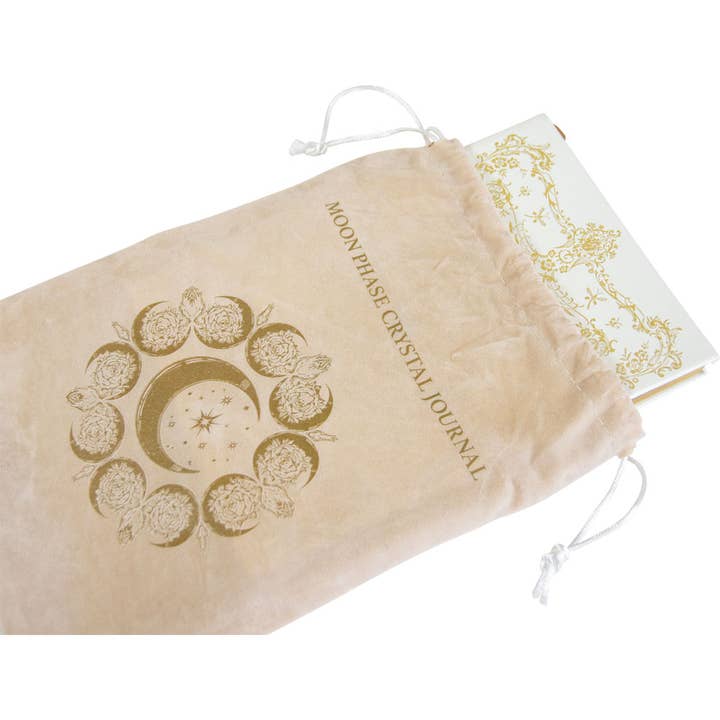 Kheops International - Wholesale Journal/Diary - Vegan Leather Crystal Journal w/ Bag - Moon Phases (Each)5