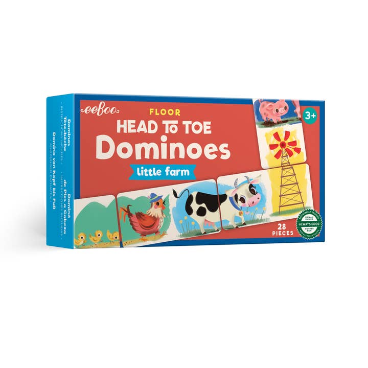 Little Farm Head to Toe Dominoes for wholesale by eeBoo