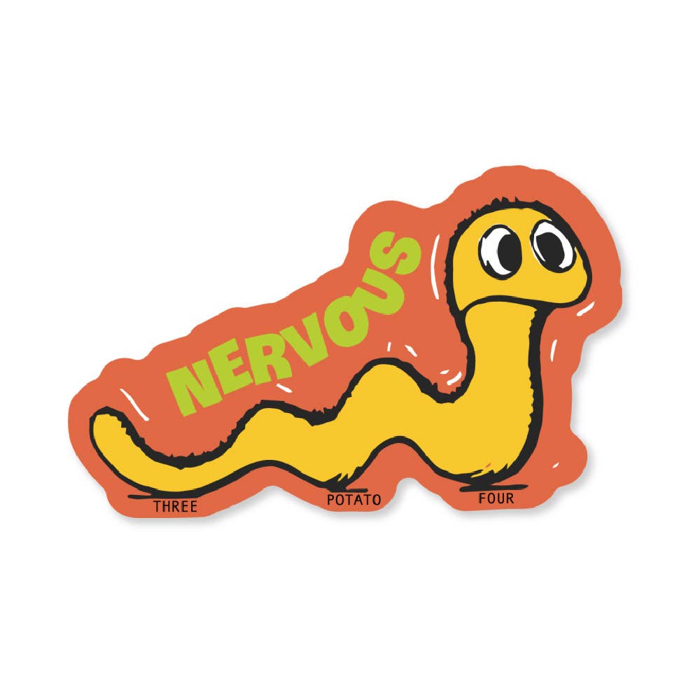 Three Potato Four - Wholesale Sticker - Sticker - Nervous Worm