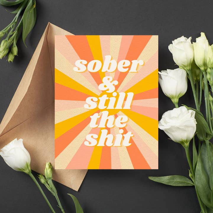 As Told By Ellie - Wholesale Congratulations Card - Funny Sober Gifts, Sobriety Card, Proud of You Sober Gift