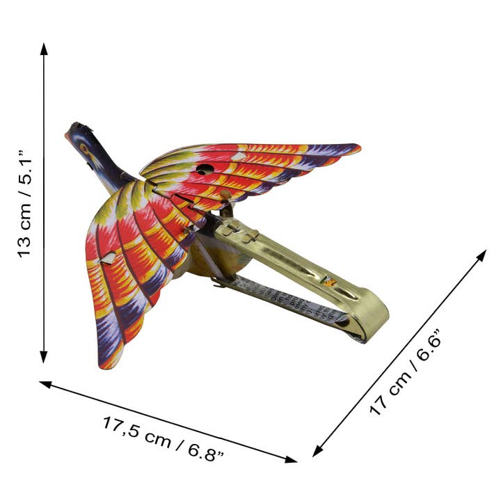 Tribal Trade GmbH - Wholesale Decorative Figurine - 7-piece set of tin toy birds whistling sparrow tin bird4