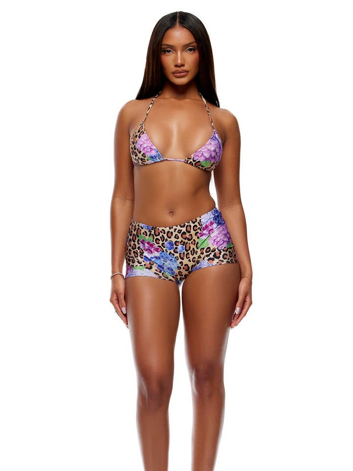 Sorento Bikini Set - Cheetah Blue for wholesale by Forplay Inc.