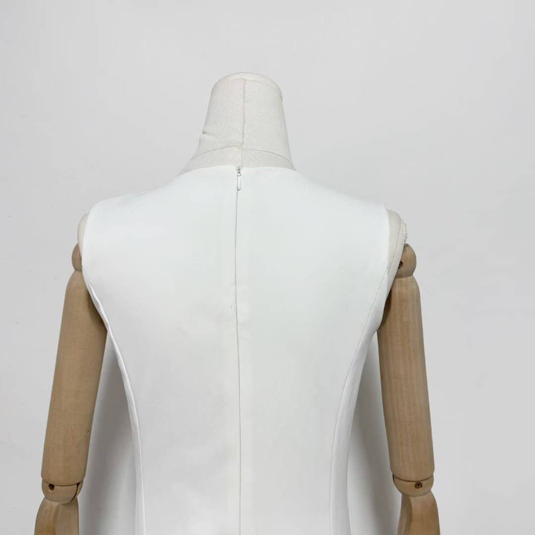 Productseeker - Wholesale Dress - Women's - DR750Y Sleeveless 3D Floral Embroidered Elegant Long Dress22