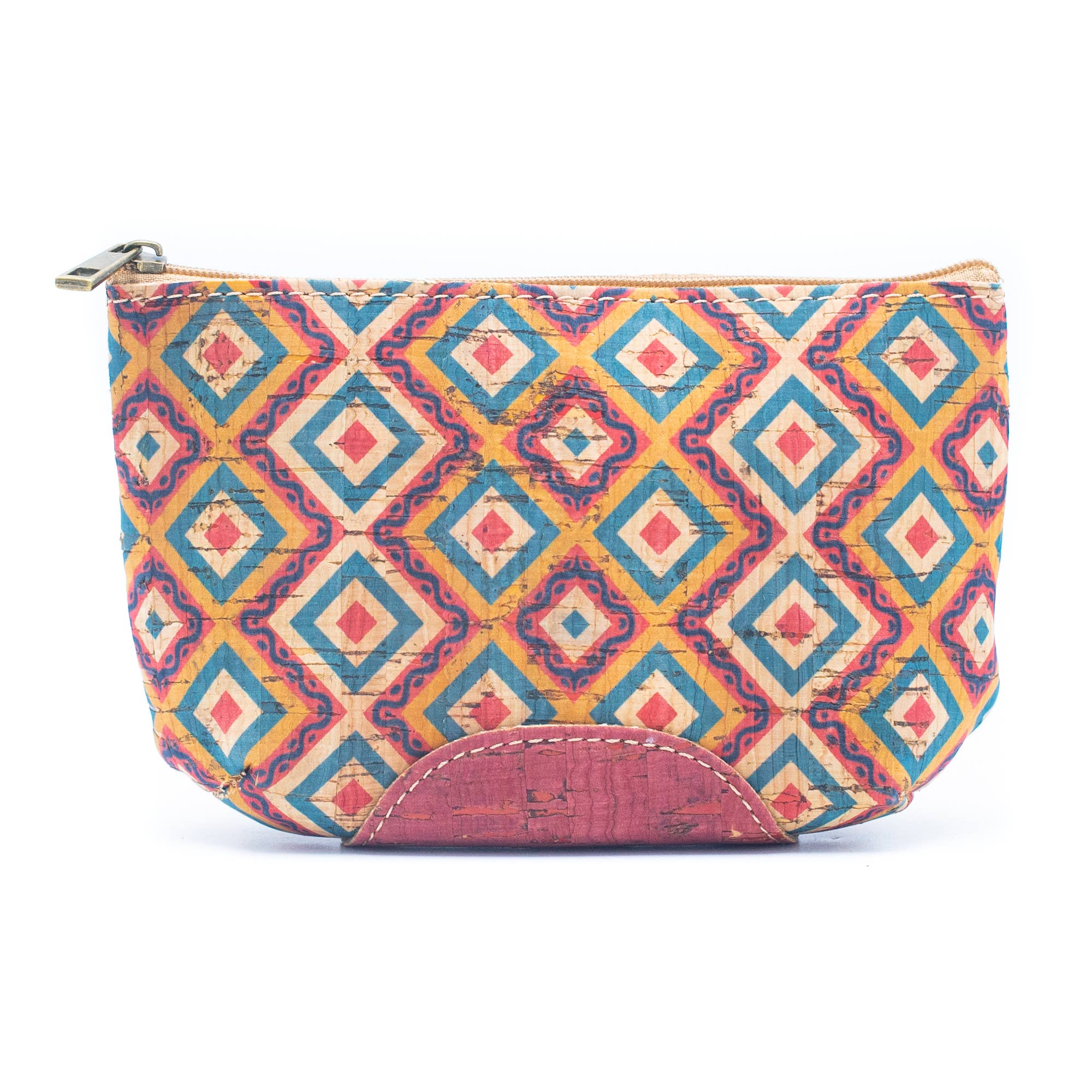 Meninas Bonitas Cork - Wholesale Coin Purse - Women's - （5units）cork coin purse color with patterns BAG-0432