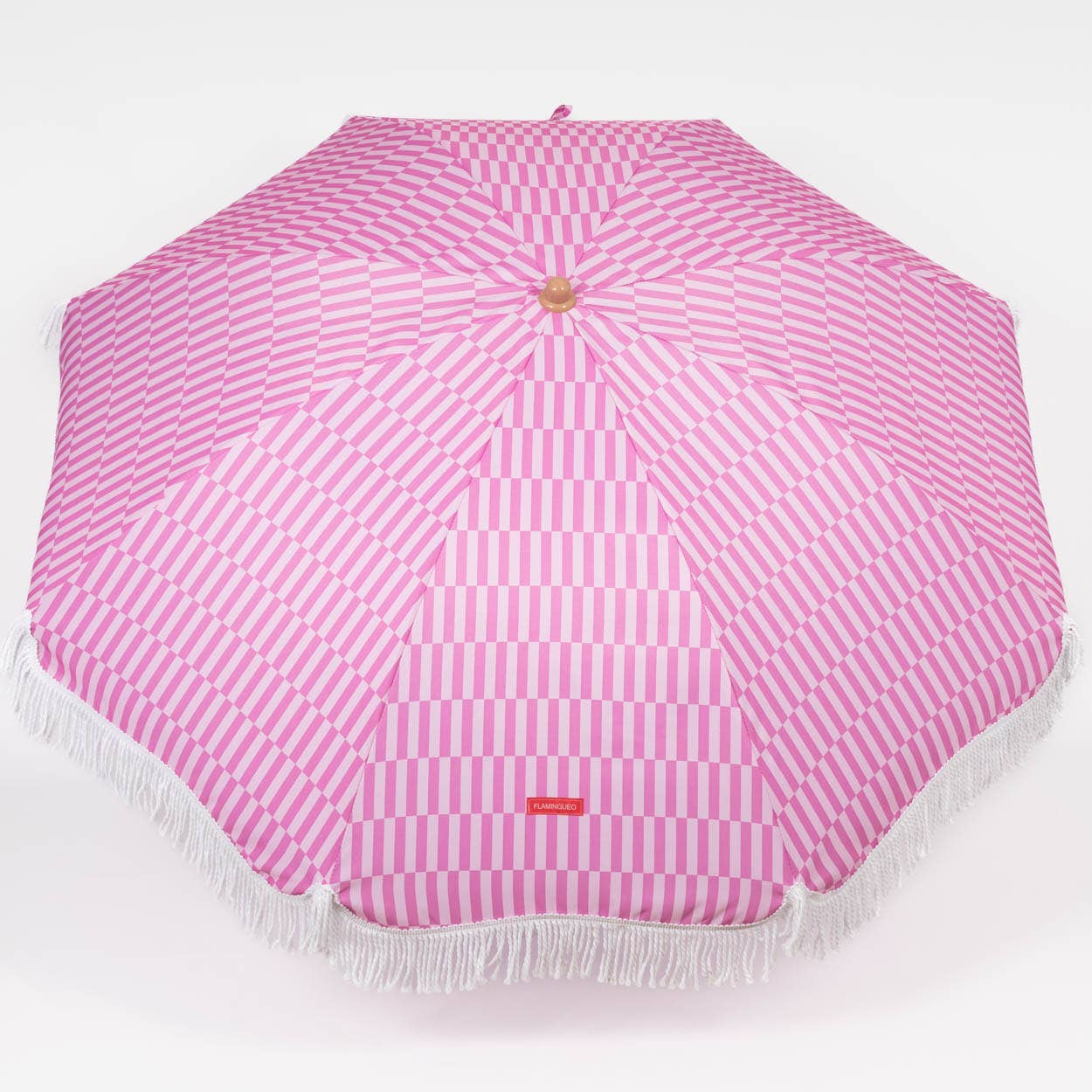 Flamingueo - Wholesale Strandparasol - Roze gestreepte parasol6