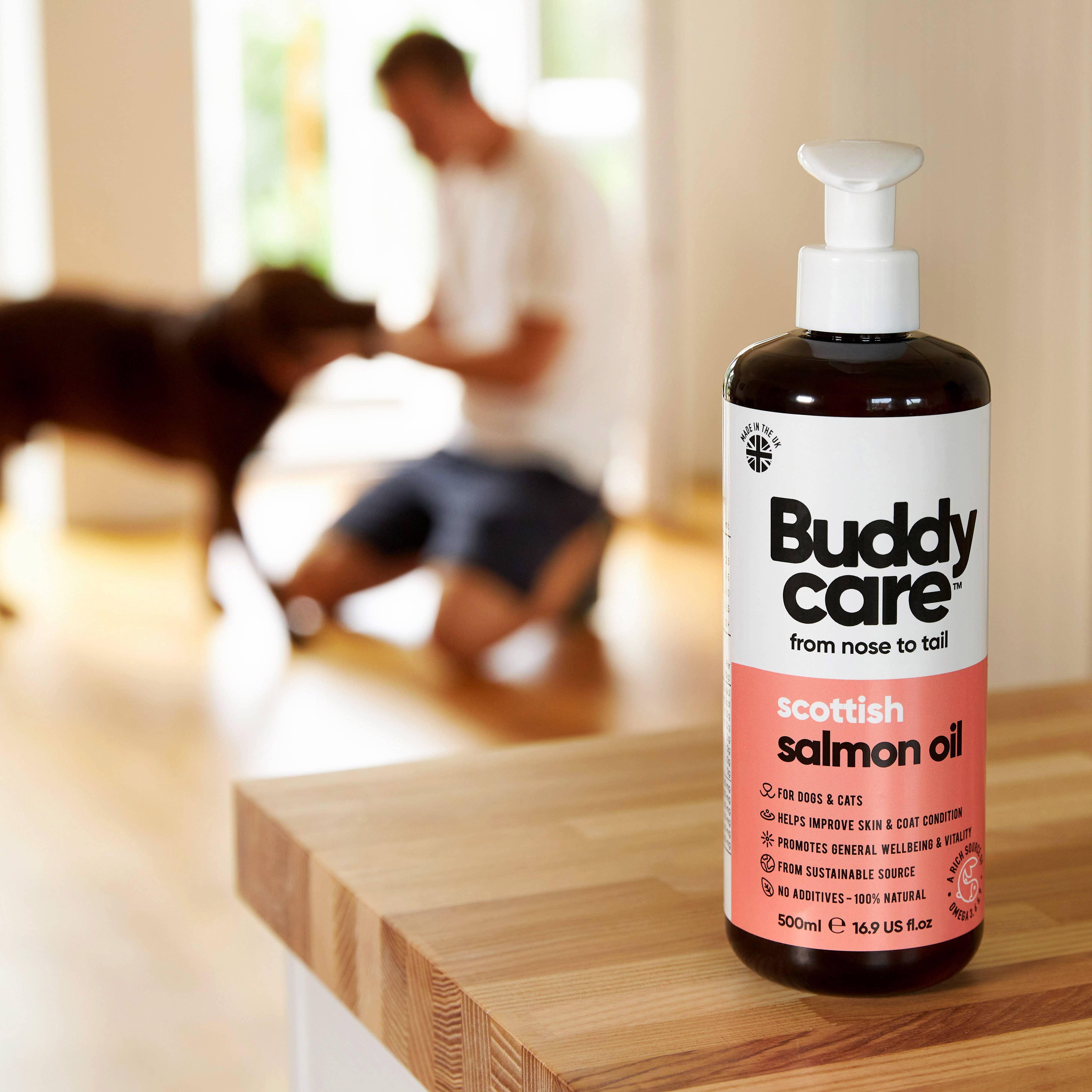 Buddycare - Vente Compléments alimentaires – chat et chien - Huile de saumon - 500 ml1