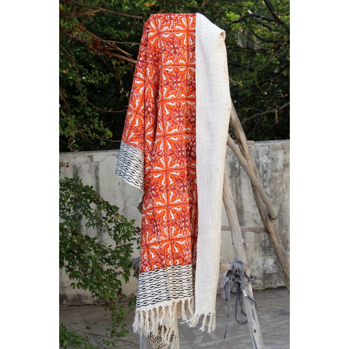 Bhawana Handicrafts - Wholesale Throw blanket - Hand Loomed Bohemian Hippie Ethnic Mud Cloth Cotton Throw4