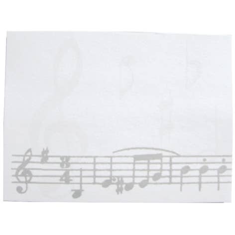 Sticky Notepad - Musiknoter för wholesale av THE MUSIC GIFTS COMPANY