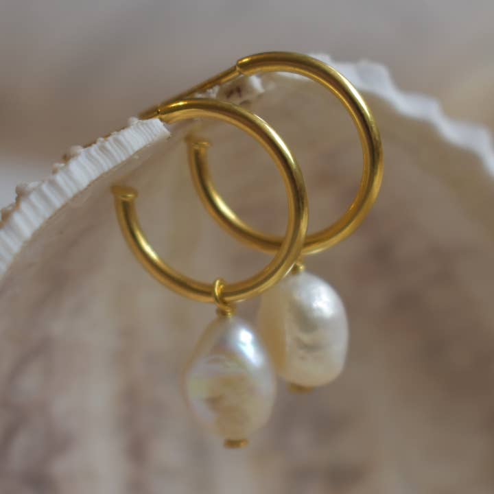 Pearl Drop Earrings for wholesale by Francesca Dot Jewellery