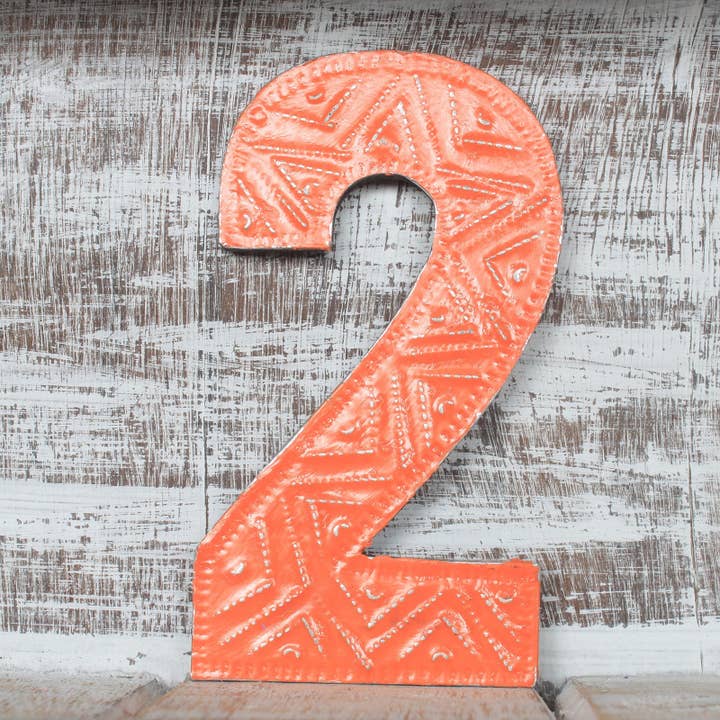 AWGifts Europe - Wholesale Decorative Tabletop Object - Number "2" - Assorted Colours - 15cm2