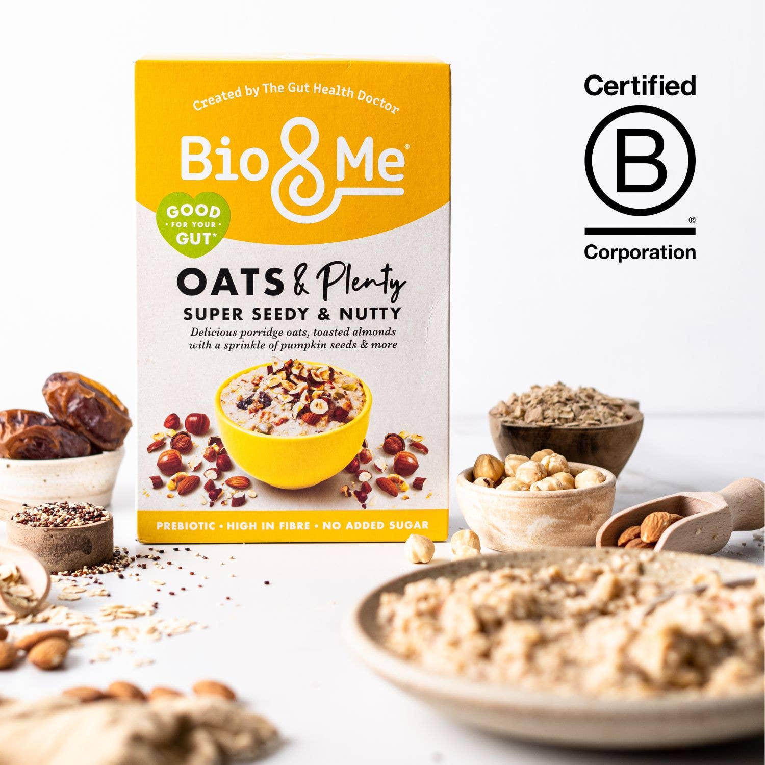 Bio & Me – wholesale Breakfast cereal – Super Seedy & Nutty Gut-Loving Prebiotic* Porridge - 400g2