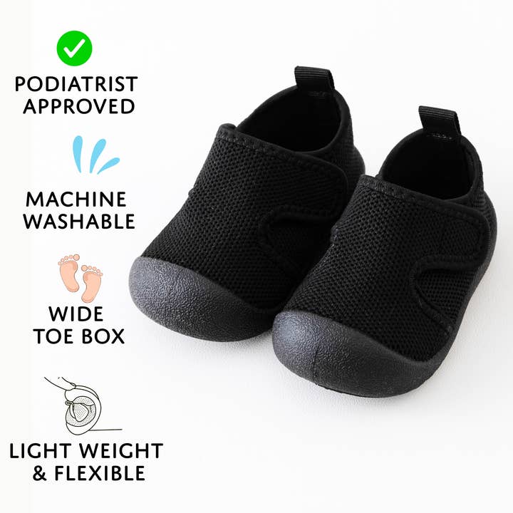 Black Velcro Mesh Sole Sox for wholesale by Sole Sox