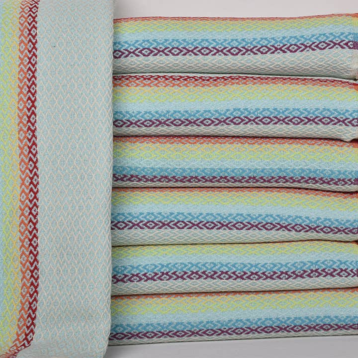 Organic Turkish Towels - Wholesale Beach towel - Wedding Favors, Mint Diamond Towel, Organic Cotton Towel1