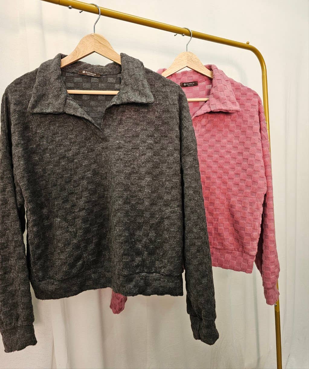 BOMBOM - Vente Pantalon – femme - PANTALON À CARREAUX DUVETEUX PA110516