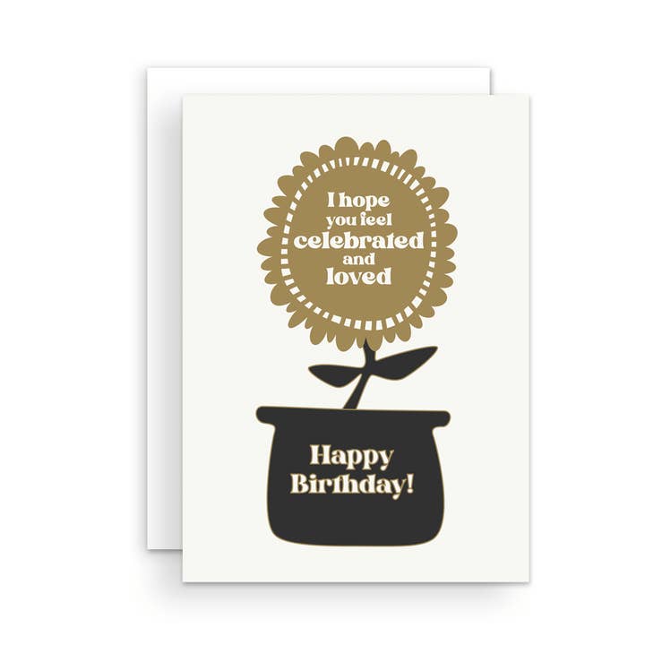 Carte de vœux d'anniversaire célébrée et aimée pour la vente par The Handcrafted Story