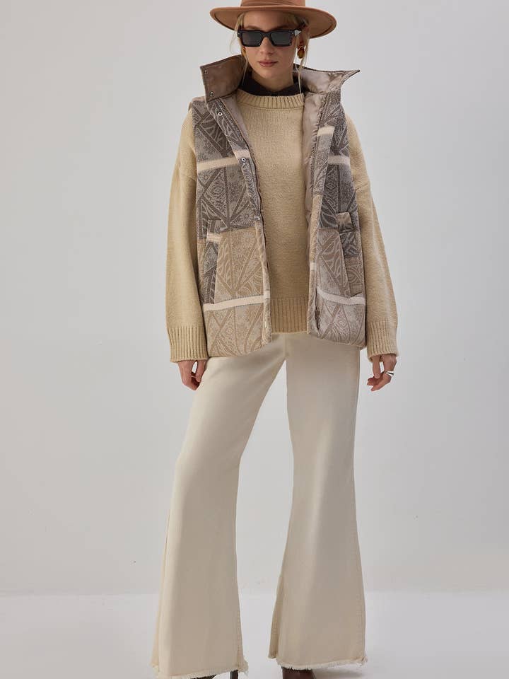 HOODED PUFFY VEST for wholesale by Touché Privé