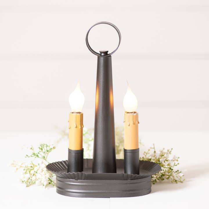 Oval Double Accent Light in Smokey Black for wholesale by Irvin's Tinware