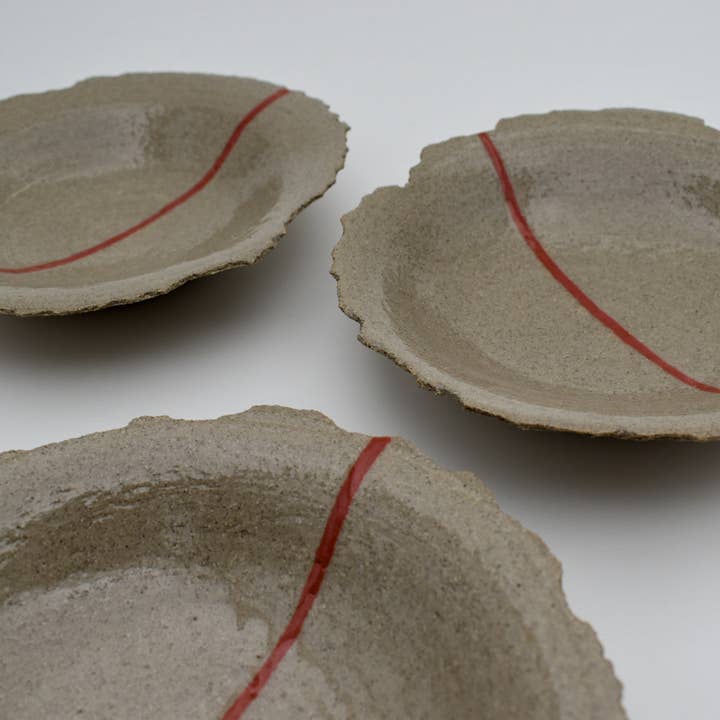 Border Plate Handmade Stoneware Ceramic for wholesale by Unika Studio
